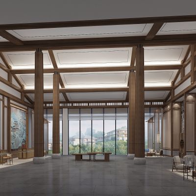 新中式酒店大堂