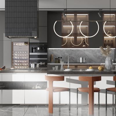 现代开放式厨房