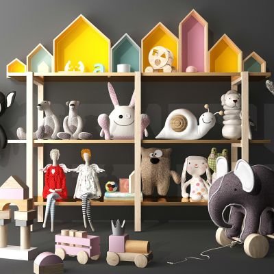 儿童玩具公仔布偶玩具柜