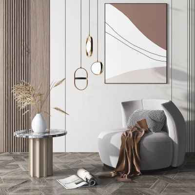 现代单人沙发组合