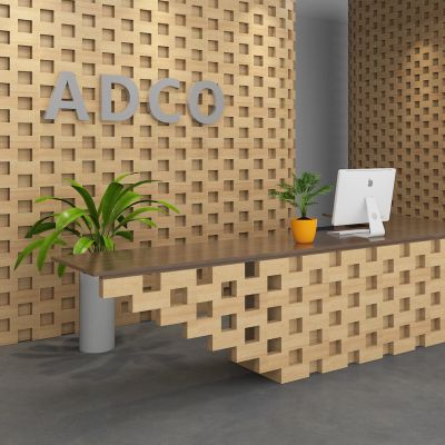 后现代办公接待台