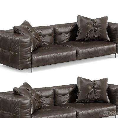 现代皮革沙发