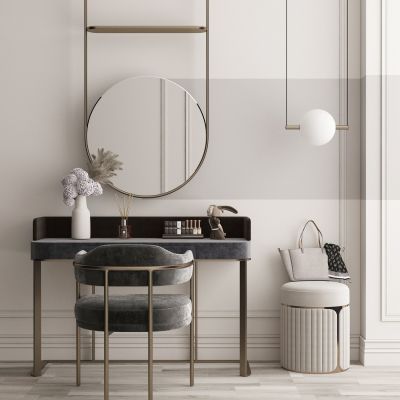 现代轻奢梳妆台
