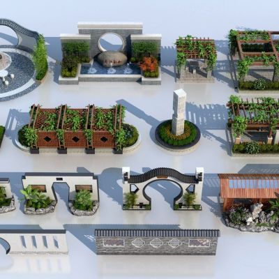 新中式景观庭院