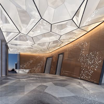 现代酒店办公大堂