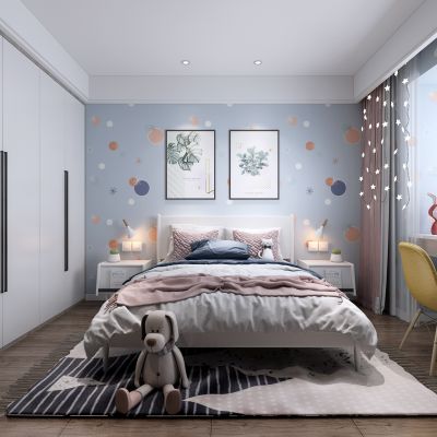 王怡现代儿童房