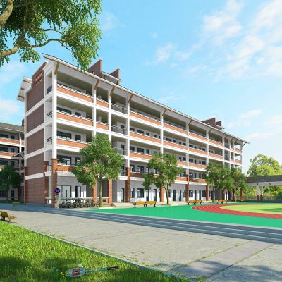 现代学校教学楼