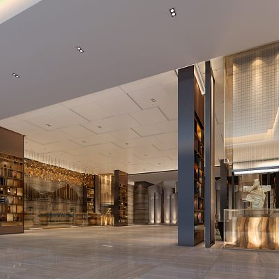 现代新中式酒店大堂