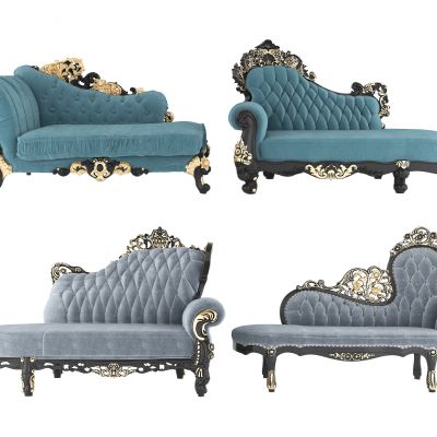 欧式古典雕花贵妃椅贵妃榻