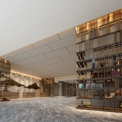 现代酒店会所大堂