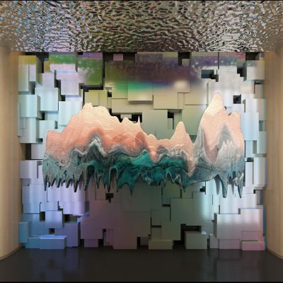 新中式山脉造型装饰摆件雕塑