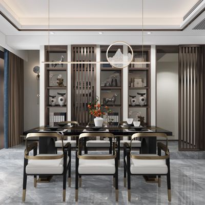 新中式餐厅餐桌椅