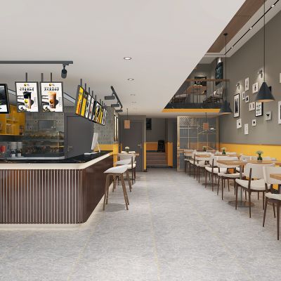 北欧奶茶甜品店