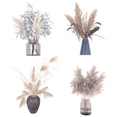 现代干花花瓶