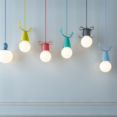 现代儿童房小吊灯