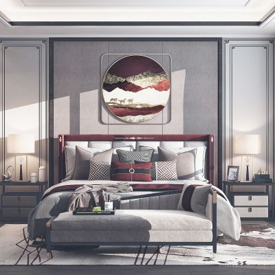 新中式卧室主人房