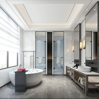 新中式卫生间浴室