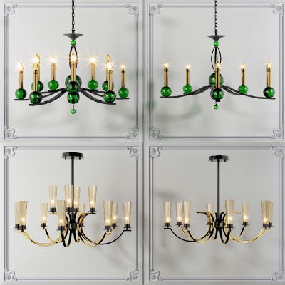 美式欧式法式金属铁艺吊灯