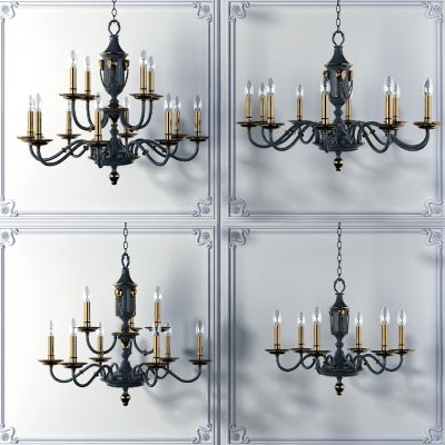美式欧式法式金属铁艺吊灯