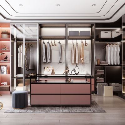 现代衣帽间3D模型
