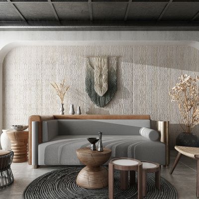 北欧现代自然风客厅