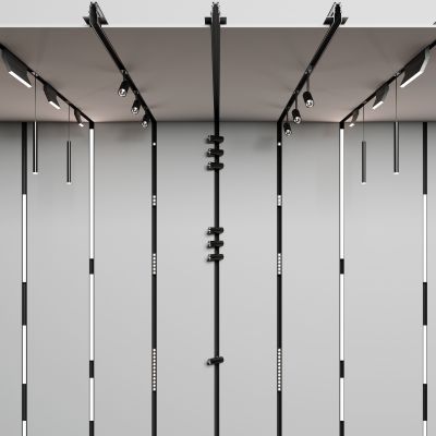 磁吸长条轨道射灯