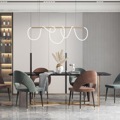 餐厅餐桌椅吊灯