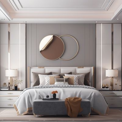 现代轻奢简欧式卧室