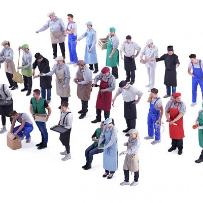 人物欧美人物厨师餐务员