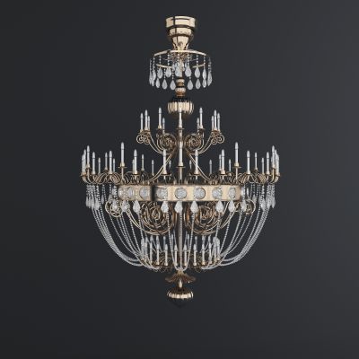 欧式法式铁艺水晶吊灯