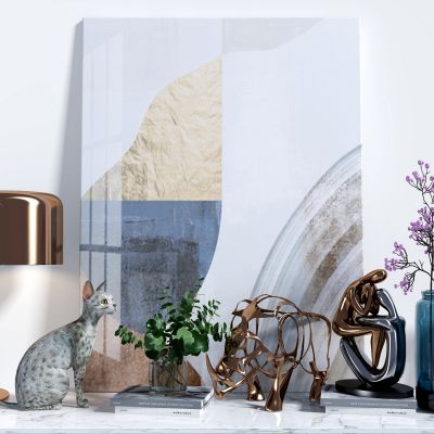 欧式金属雕塑宠物猫咪摆件