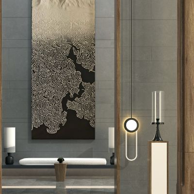 新中式过道玄关走廊装饰挂画