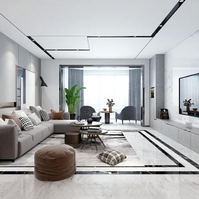 彭红平黑白灰客餐厅