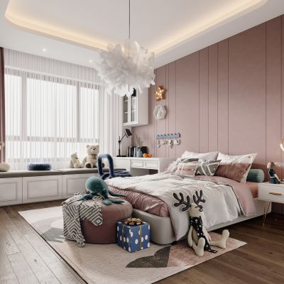 北欧现代女孩房