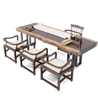 中式实木原木大板