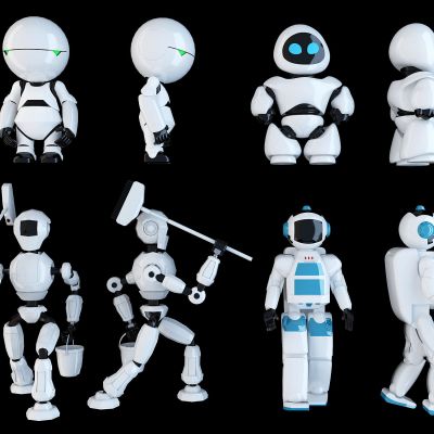 现代智能机器人玩具
