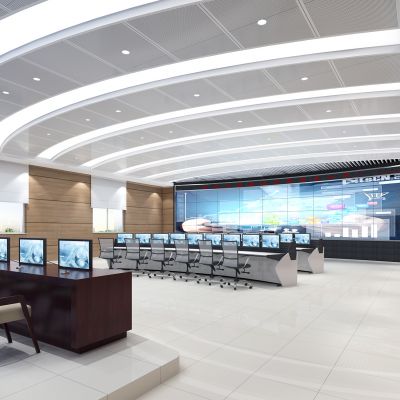 现代监控室