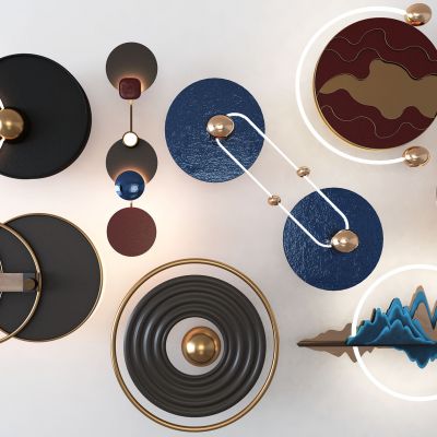 新中式现代挂件墙饰