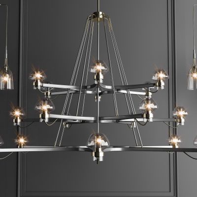 美式工业风铁艺吊灯