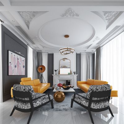 欧式法式客厅