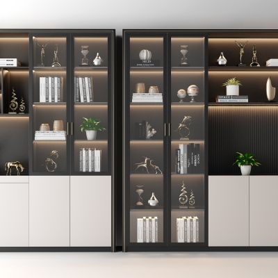 现代书柜组合