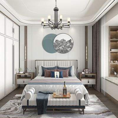 新中式轻奢新中式卧室