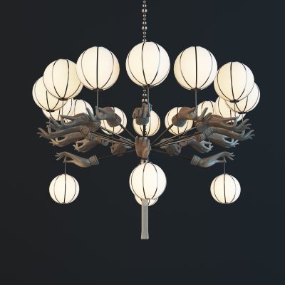 新中式佛手吊灯