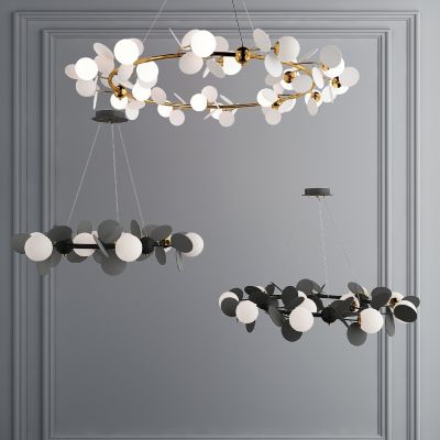 现代球形花瓣吊灯