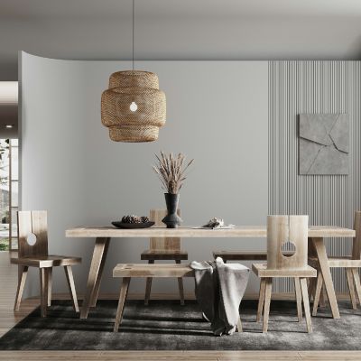 北欧现代自然风餐厅
