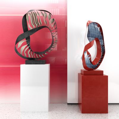 现代新中式抽象雕塑摆件