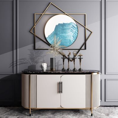 轻奢电视柜边柜