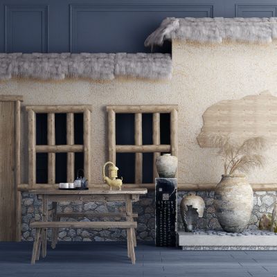 院墙木板凳长条凳