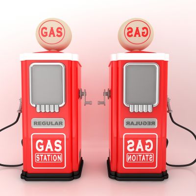 现代风格加油站