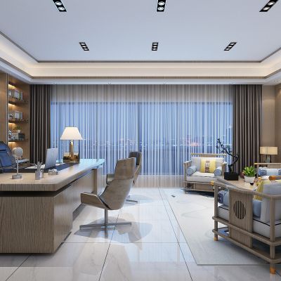 新中式总经理办公室